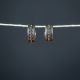 Navajo Sterling Silver Cut Earrings