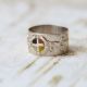 Inlay Medicine Wheel Band Ring