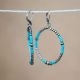 Navajo Pearl  Hoop Earrings
