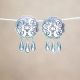 Round Silver Earrings