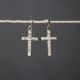 Opal Cross Earrings