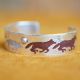 Running Wolves Cuff