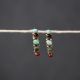 Half Hoop Stone Earrings