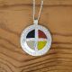Medicine Wheel Inlay Necklace