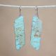 Number 8 Turquoise Slab Earrings