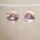 Copper Disc Earrings
