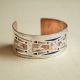 Copper & Silver Horse Cuff