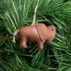 Leather Buffalo Ornament