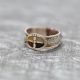 Inlay Medicine Wheel Feather Ring
