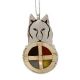 Medicine Wheel Wolf Pendant