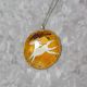 Brass Inlay Spirit Horse Necklace