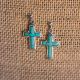Turquoise Cross Earrings