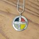 Inlaid Medicine Wheel Necklace