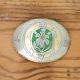 Turtle Buckle with Malachite Inlay