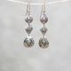 Triple Button Earrings
