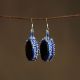 Beaded Drum Earrings
