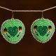 Beaded Heart Earrings