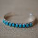 Row of Turquoise Stone Cuff