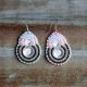 Button Beaded Earrings