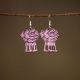 Beaded Rose Earrings