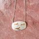 10K Gold & Silver Horse Necklace