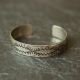 Tooled Silver Cuff Bracelet