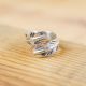 Silver Feather Ring