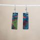 Rainbow Calcite Slab Earrings