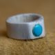 Elk Antler & Turquoise Stone Ring
