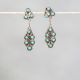 Turquoise Petty Point Earrings
