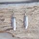Silver Feather Earrings