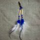 Beaded & Feather Hair Clip