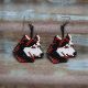 Beaded Wolf Earrings