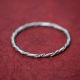 Twisted Silver Bangle