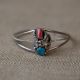 Coral & Turquoise Cuff