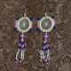 Pink Dream Catcher Beaded Earrings