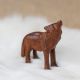 3-Inch Standing Wolf, Smooth