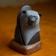 Alabaster Bear Head Sculpture