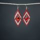 Beaded Diamond Looped Earring