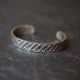 Stamped Silver Cuff Bracelet