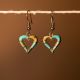 Turquoise Heart Earrings