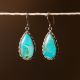 Teardrop Turquoise Earrings