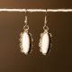 White Howlite Earring