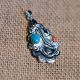 Turquoise & Coral Pendant