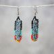 Feather Beaded Earrings