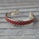 Red Beaded Cuff