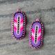 Pink & Purple Beaded Earrings