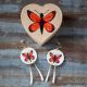 Parfleche Butterfly Earrings