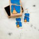 Parfleche Painted Tipi Earrings