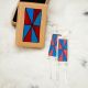Parfleche Painted Geometric Earrings